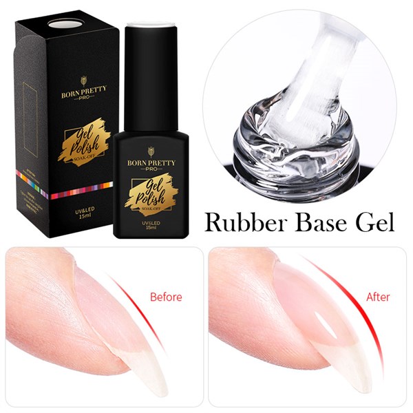 Born Pretty Rubber Base Kat RBG01 (15ml) 55341-1 - detay görseli 2