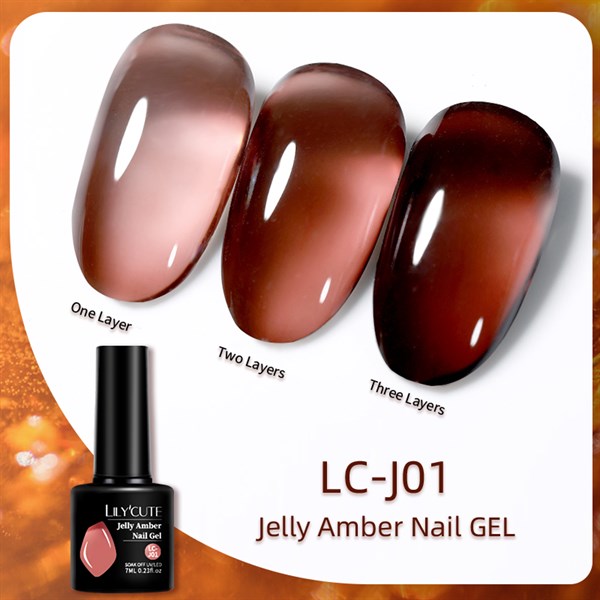 Lily Cute Amber Serisi Kalıcı oje LC-J01 (55725) - detay görseli 2