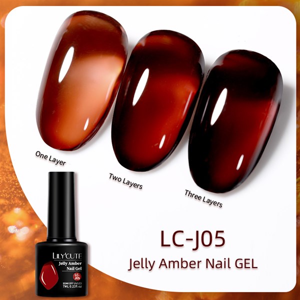 Lily Cute Amber Serisi Kalıcı oje LC-J05 (55725) - detay görseli 2