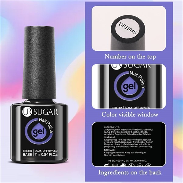 Ursugar kalıcı oje 7 ml URH018 (54169) - detay görseli 2
