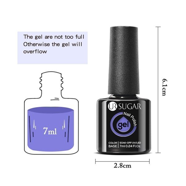 Ursugar kalıcı oje 7 ml URH025 (54169) - detay görseli 3