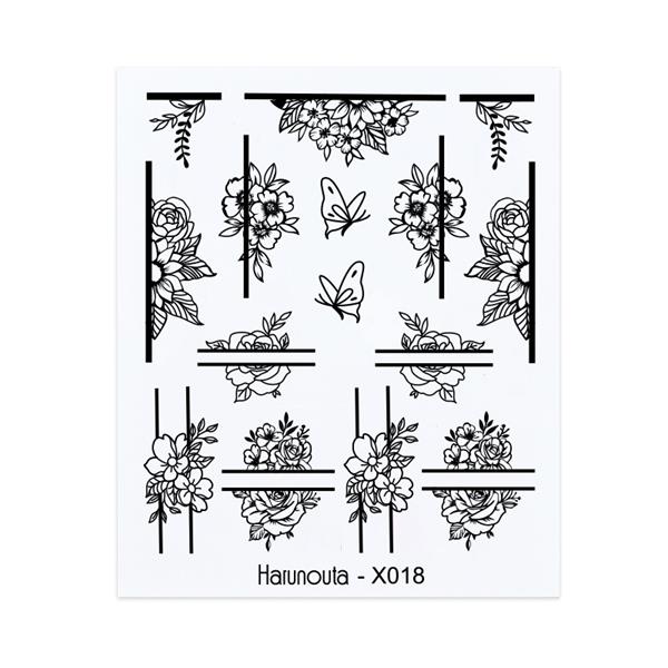 Su transferli nail art sticker X018 (49831-18)