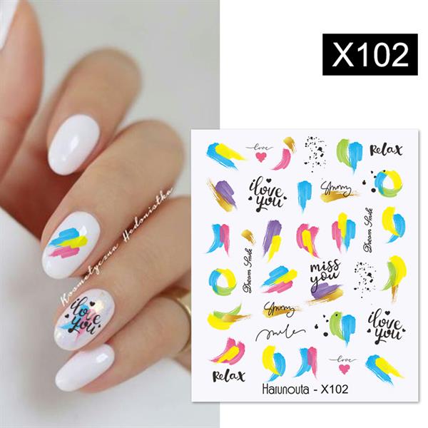 Su transferli nail art sticker X102 (53013-2)