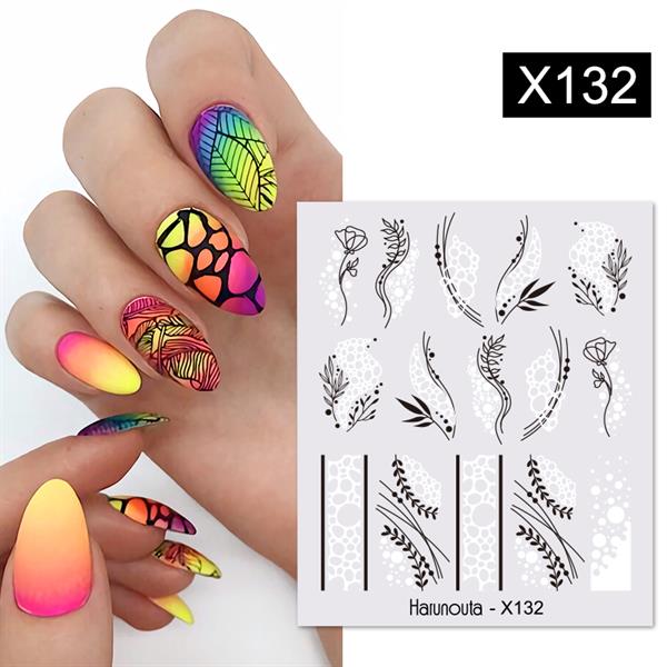 Su transferli nail art sticker X132 (53622-8)