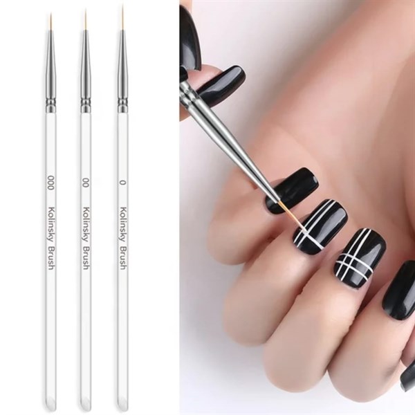Nail Art çizim fırça seti (C113) - detay görseli 3