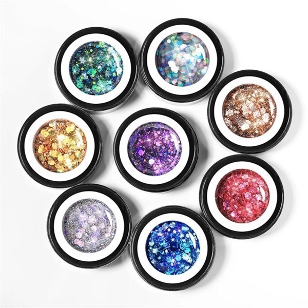 Born Pretty Pullu Simli UV Jel BGS08 (52328-8) - detay görseli 2