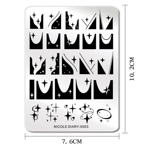 Nicole Diary metal stampa tabakası X003 (56250)