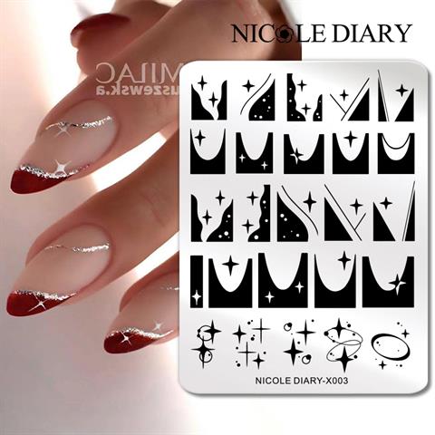 Nicole Diary metal stampa tabakası X003 (56250)