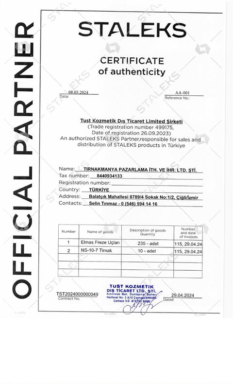 Staleks Diamond Expert seri freze ucu Red FA10R023/10