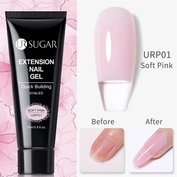 Ursugar Poly Extension Gel Soft pink URP01 (49154-1)