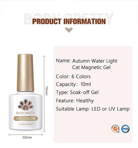 BORN PRETTY 10ml Autumn Water Light Kedi Gözü Kalıcı Oje AW05 (60216)