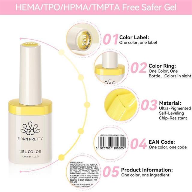 BORN PRETTY PRO TERRA 10ml Hema Tpo Free Kalıcı Oje 54 (62072)