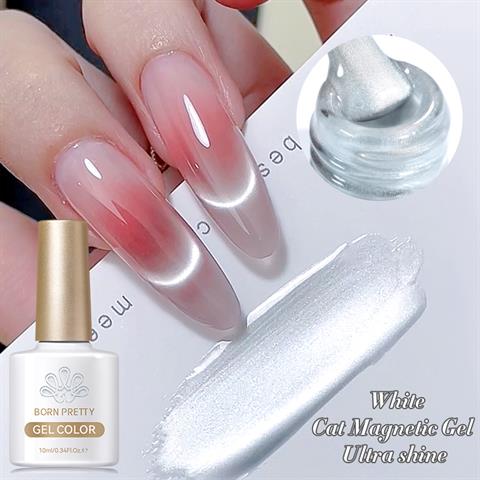 BORN PRETTY 10ml White Kedi Gözü Kalıcı Oje 60289