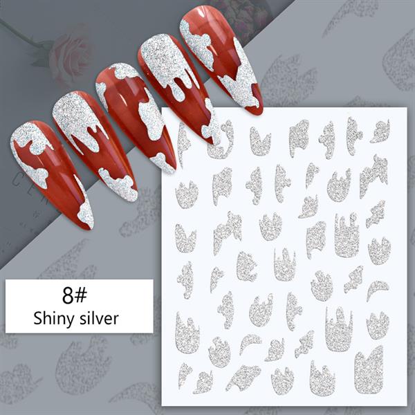 3D Reflektif efekt nail art sticker model - 13 (55881- 13)