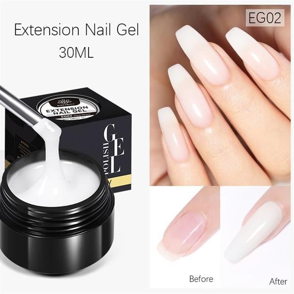 BORN PRETTY 30ml Extension Nail Gel SG02 MILKY WHITE (62276)
