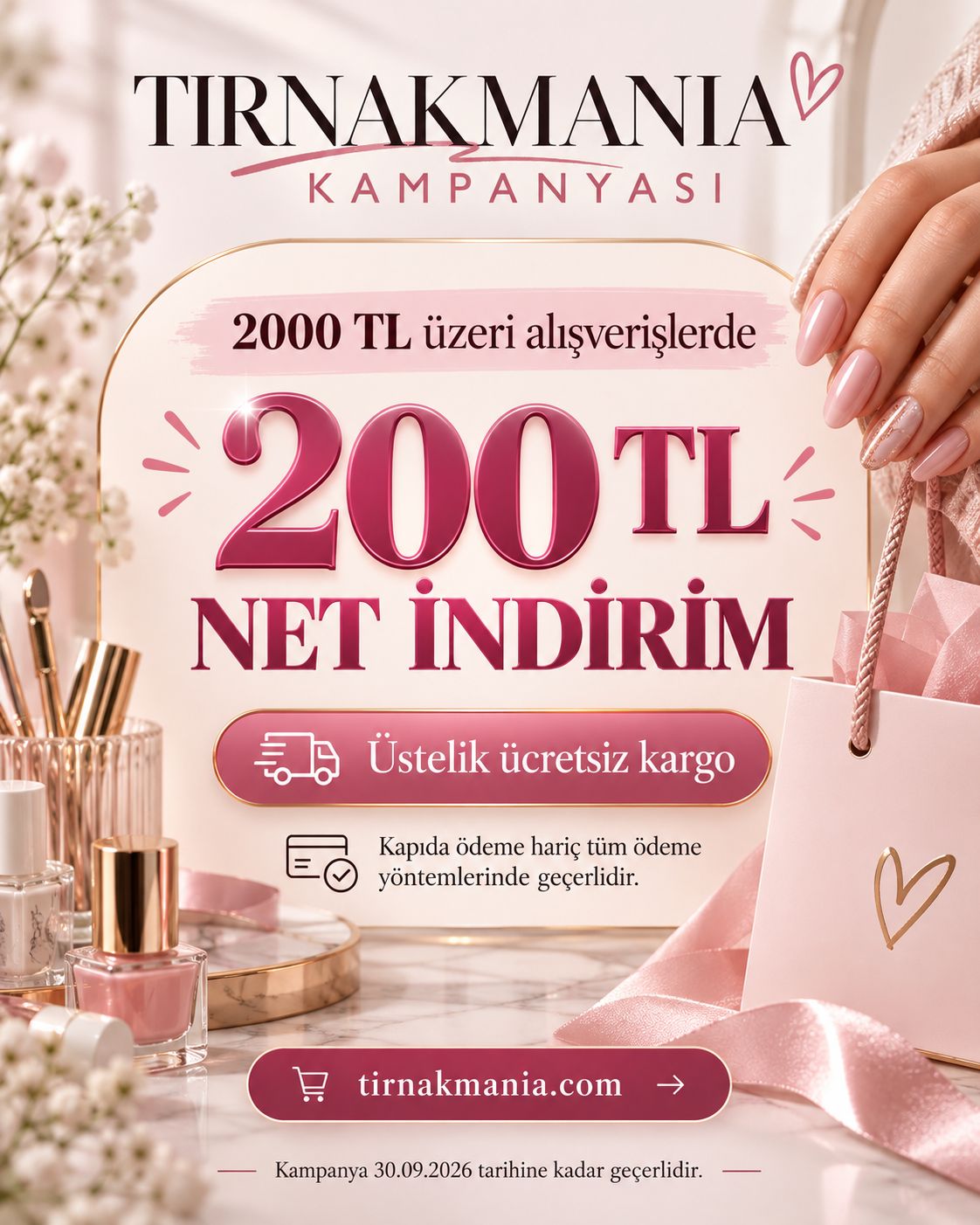 Tırnakmania kampanya duyurusu