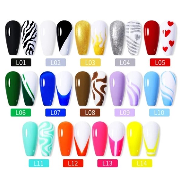 Lily Cute Nail art çizim ojesi (UV gel) 53335-09 - detay görseli 3