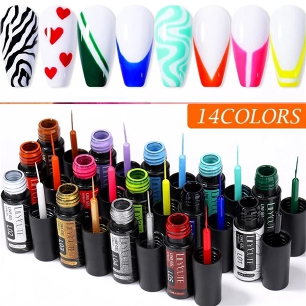 Lily Cute Nail art çizim ojesi (UV gel) 53335-09 - detay görseli 4