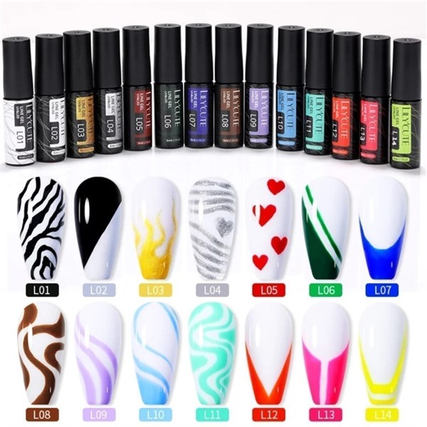 Lily Cute Nail art çizim ojesi (UV gel) 53335-14 - detay görseli 5